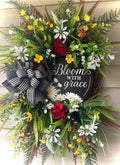 32" Bloom with Grace Summer Wreath - Such a Pretty Wreath